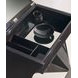 Kismet Otter Gloss and Ivory Upholstered Vanity with Rectangular Mirror and Chair