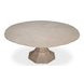 Giselle Jupe Moonskin 71" Extendable Round Dining Table