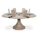 Giselle Jupe Moonskin 71" Extendable Round Dining Table