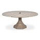 Giselle Jupe Moonskin 71" Extendable Round Dining Table
