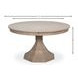 Giselle Jupe Moonskin 71" Extendable Round Dining Table