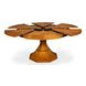Giselle Jupe Tobacco Brown 71" Extendable Round Dining Table