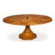 Giselle Jupe Tobacco Brown 71" Extendable Round Dining Table