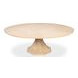 Giselle Jupe Bleached Oak 86" Extendable Round Dining Table