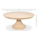 Giselle Jupe Bleached Oak 86" Extendable Round Dining Table
