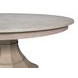 Giselle Jupe Moonskin 86" Extendable Round Dining Table
