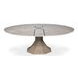 Giselle Jupe Moonskin 86" Extendable Round Dining Table