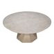 Giselle Jupe Moonskin 86" Extendable Round Dining Table