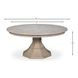 Giselle Jupe Moonskin 86" Extendable Round Dining Table