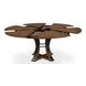 Tower Jupe Light Mink and Dark Hammered 71" Extendable Round Dining Table