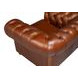 Savile Dark Brown Leather Upholstered Lounge Chair