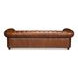Savile Marseile Dark Brown Leather 103" Sofa