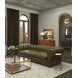 Savile Britian Green Leather 103" Sofa