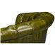 Bastian Britain Green Leather Upholstered Armchair
