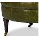 Bastian Britain Green Leather Upholstered Armchair