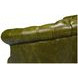 Bastian Britain Green Leather Upholstered Armchair