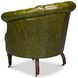 Bastian Britain Green Leather Upholstered Armchair