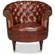 Bastian Newark Brown Leather Upholstered Armchair