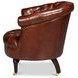 Bastian Newark Brown Leather Upholstered Armchair