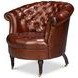 Bastian Newark Brown Leather Upholstered Armchair