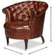 Bastian Newark Brown Leather Upholstered Armchair