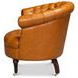 Bastian Tan Brown Leather Upholstered Armchair