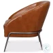 Simmons Havana Brown Leather Chair