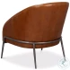 Simmons Havana Brown Leather Chair