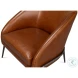 Simmons Havana Brown Leather Chair