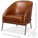Simmons Havana Brown Leather Chair
