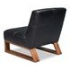 Wylam Onyx Black Leather Upholstered Accent Chair