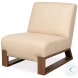 Wylam Cappucino White Leather Chair