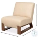 Wylam Cappucino White Leather Chair