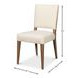 Bauhaus Beige Light Oak Upholstered Dining Chair Set of 2