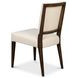 Bauhaus Beige Dark Oak Upholstered Dining Chair Set of 2