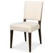 Bauhaus Beige Dark Oak Upholstered Dining Chair Set of 2