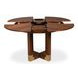 Brooklyn Jupe Walnut 56" Extendable Round Dining Table