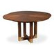 Brooklyn Jupe Walnut 56" Extendable Round Dining Table