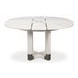 Brooklyn Jupe White 56" Extendable Round Dining Table