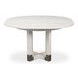 Brooklyn Jupe White 56" Extendable Round Dining Table