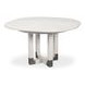 Brooklyn Jupe White 56" Extendable Round Dining Table
