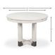 Brooklyn Jupe White 56" Extendable Round Dining Table