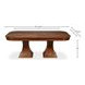 Gramercy Park Jupe Walnut 100" Extendable Rectangular Dining Table