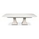 Gramercy Park Jupe White 100" Extendable Rectangular Dining Table