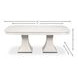 Gramercy Park Jupe White 100" Extendable Rectangular Dining Table