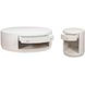 Vero White Round Occasional Table Set