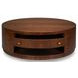 Vero Brown Round Cocktail Table