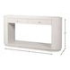 Vero White Rectangular Console Table