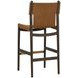 Nile Nubuck Caramel Leather Upholstered Bar Stool