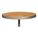 Carolina Brown and Gray Round Leaf Side Table